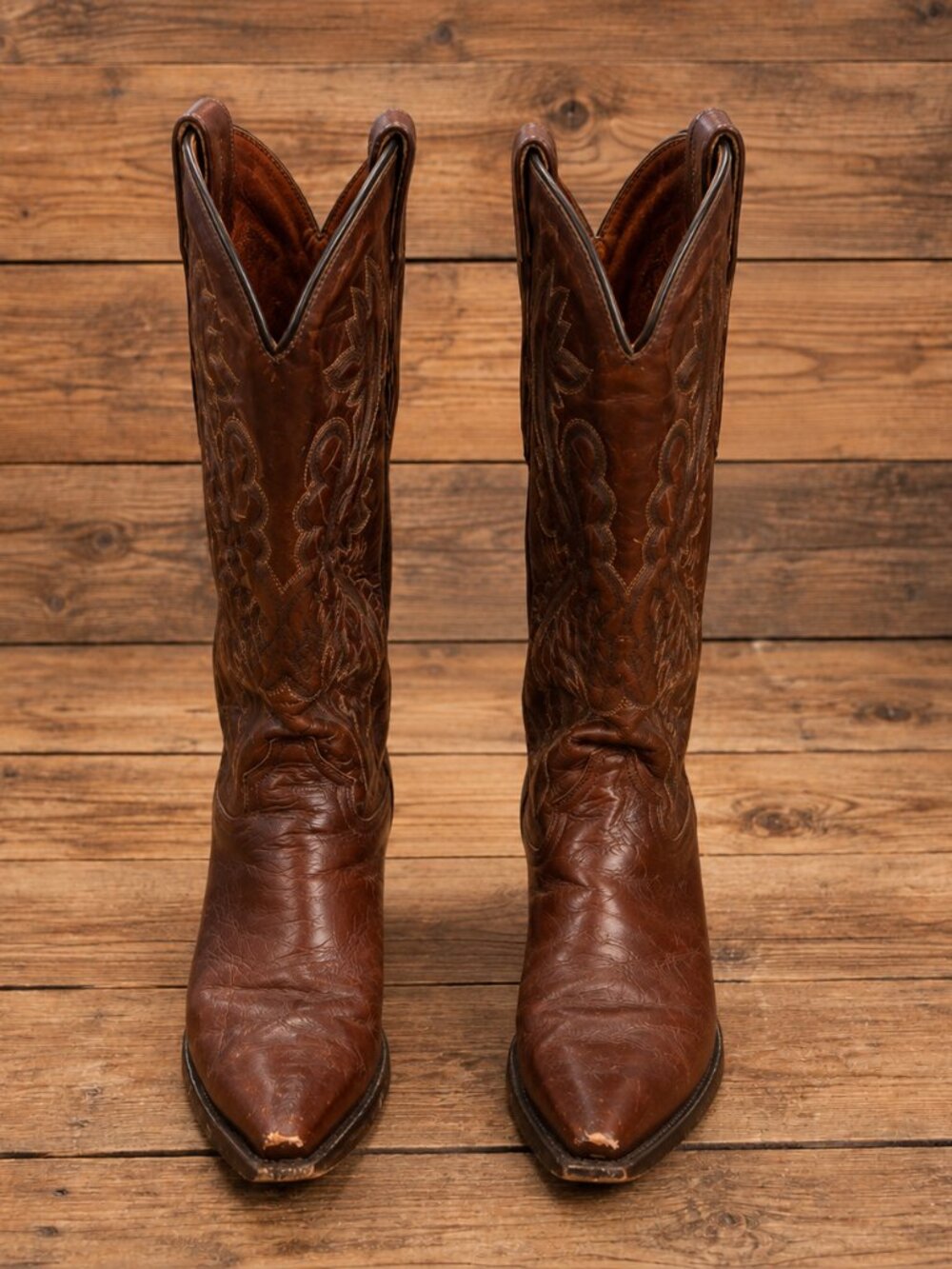 Dan Post Style 3201 Women’s Size 8 Brown Leather Cowboy Western Boots